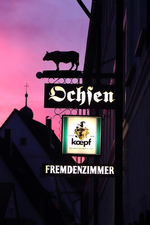Hotel-Restaurant Roter Ochsen Lauchheim エクステリア 写真
