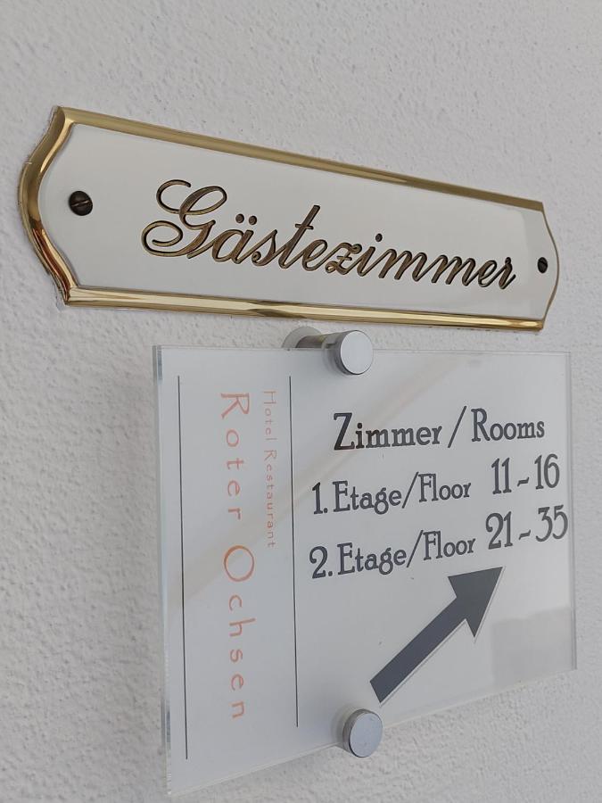 Hotel-Restaurant Roter Ochsen Lauchheim エクステリア 写真